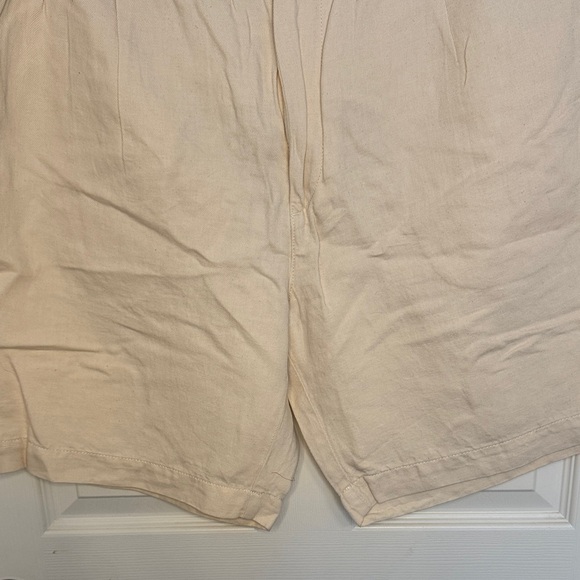 NWT H&M Men's Tan Linen Shorts - Picture 4 of 8